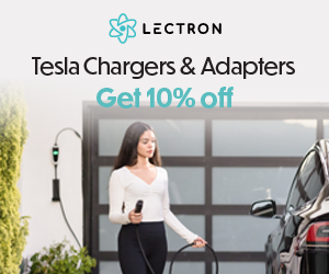 Lectron Tesla chargers and adapters lifestyle artwork